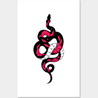 Flower snake 2 Posters and Art